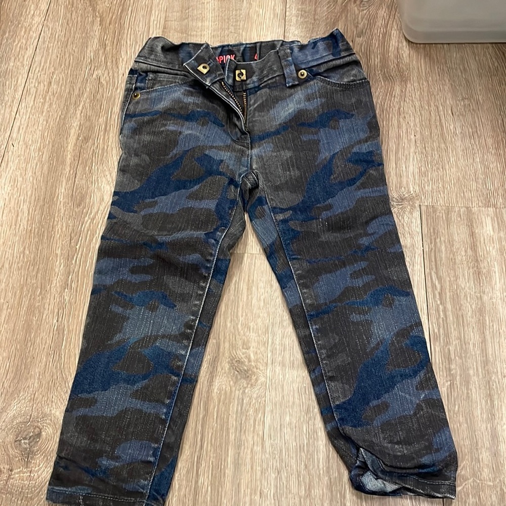 Crewcuts ankle toothpick size 4 camp jeans